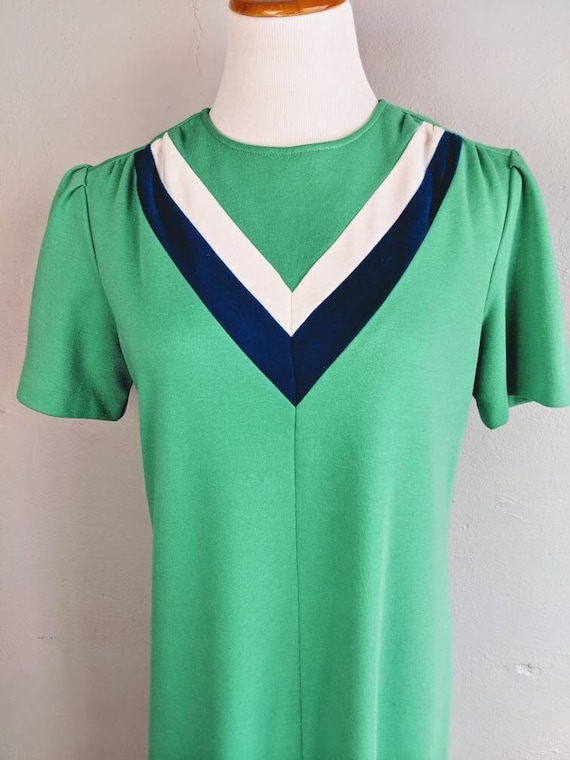 CLEARANCE *** Beautiful Vintage Jersey Knit Shift Dress - Etsy