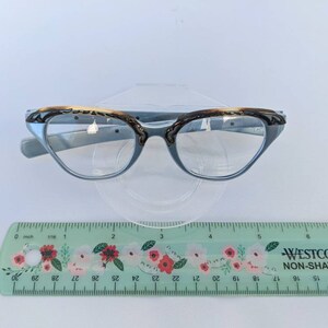 SALE Gorgeous Tura Blue Grey Aluminum Eyeglasses image 8