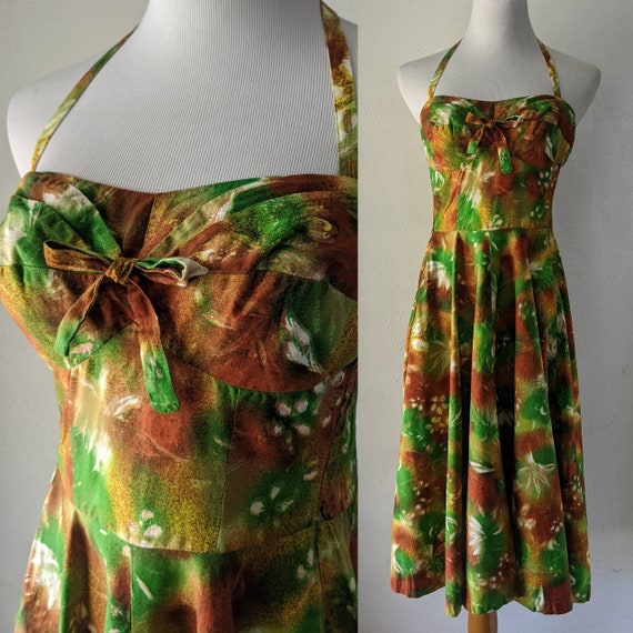 SALE Amazing Kona Kai Vintage Hawaiian Tiki Dress