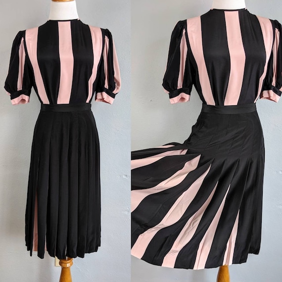 Incredible David Hayes Designer Vintage Silk Pink
