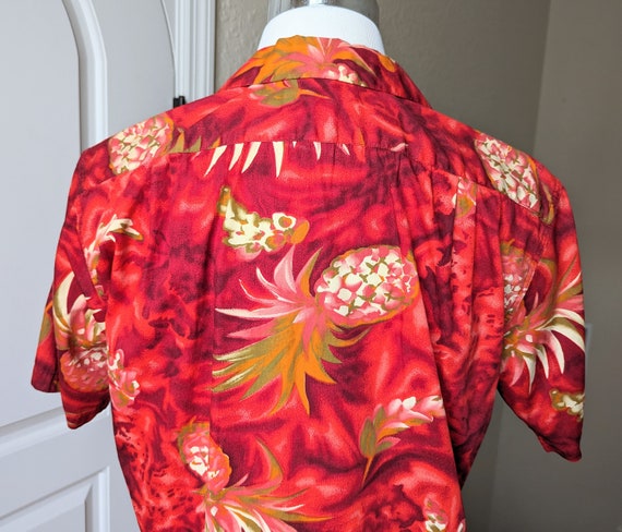 Kamehameha Pineapple Hawaiian Aloha Shirt - image 10