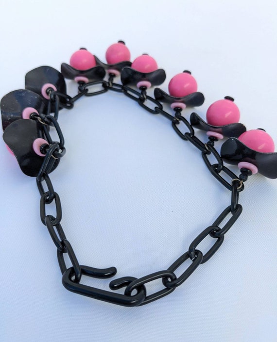 SALE *** Incredible Pink and Black Celluloid 40s … - image 9