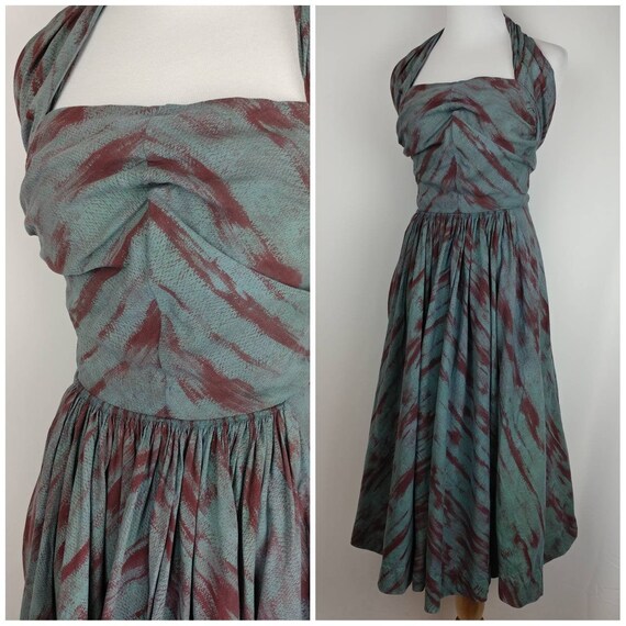 Amazing 40s early 50s Vintage For and Flare Halter