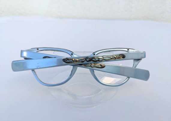 SALE *** Gorgeous Tura Blue Grey Aluminum Eyeglas… - image 7