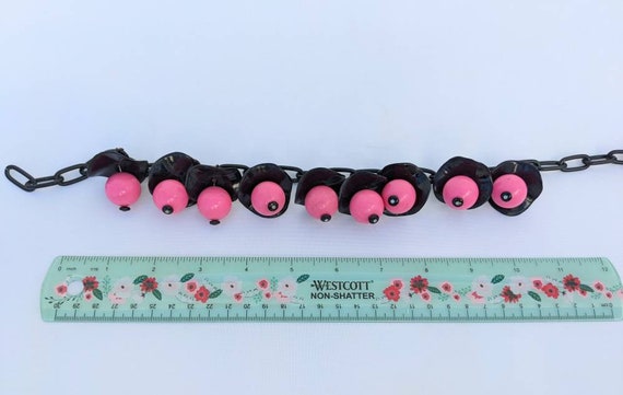 SALE *** Incredible Pink and Black Celluloid 40s … - image 7