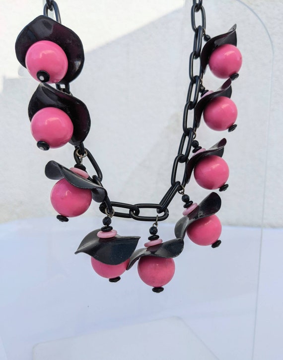 SALE *** Incredible Pink and Black Celluloid 40s … - image 3