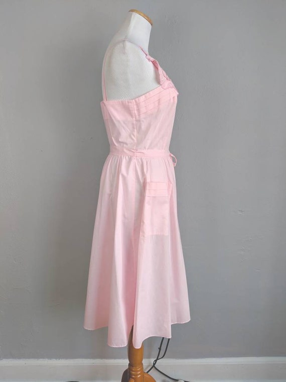 CLEARANCE *** Deadstock Pink Vintage Sundress wit… - image 7