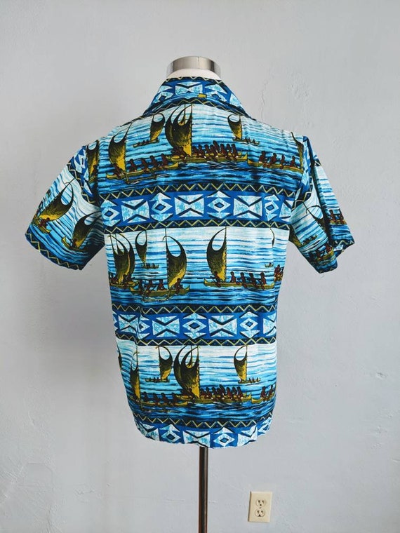 SALE *** Vintage Pacific Isle Hawaiian Tiki Shirt - image 5