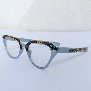 SALE Gorgeous Tura Blue Grey Aluminum Eyeglasses image 5