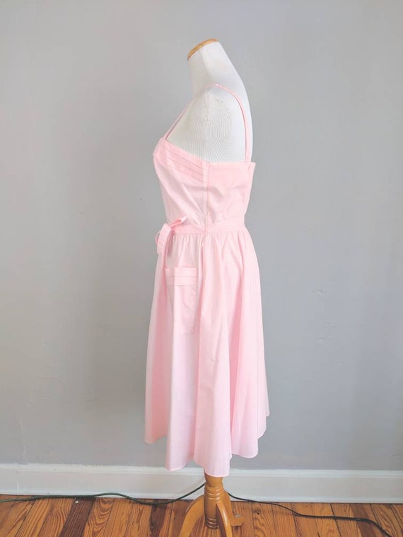 CLEARANCE *** Deadstock Pink Vintage Sundress wit… - image 10