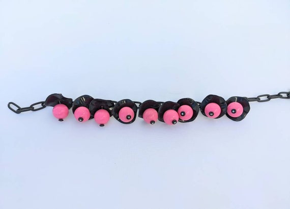 SALE *** Incredible Pink and Black Celluloid 40s … - image 6