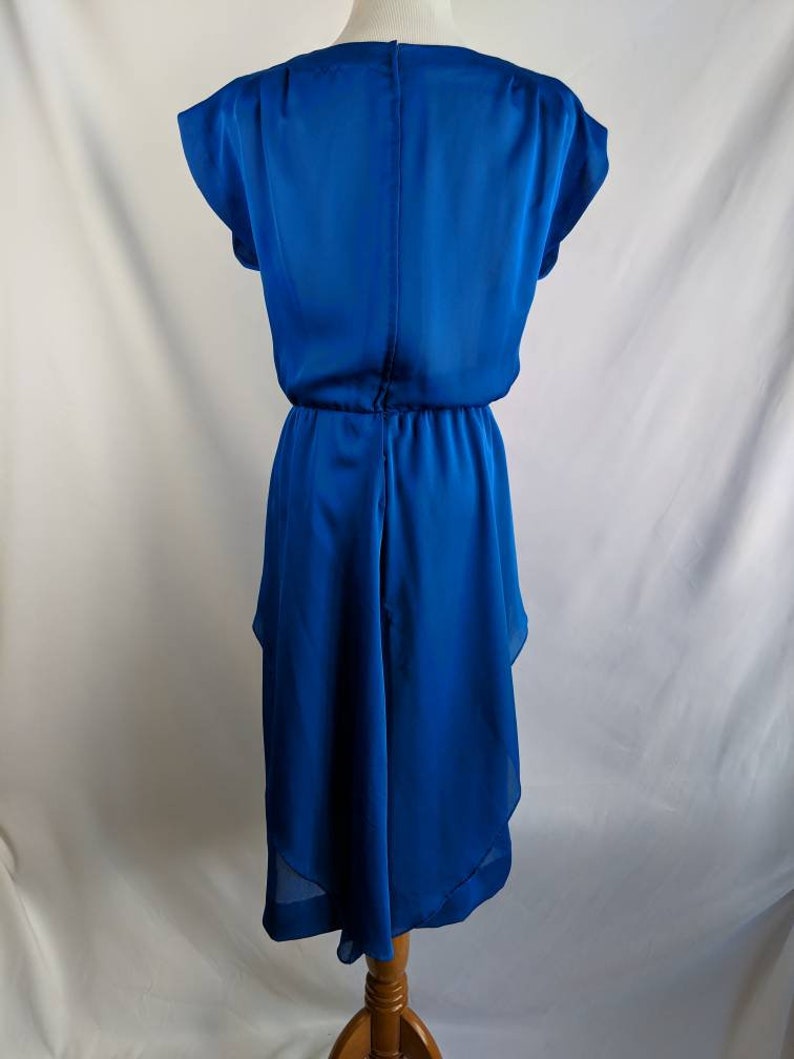 Beautiful Vintage Blue Peplum Dress