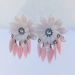 SALE *** Kitschy Pink Plastic Clip-on Earrings