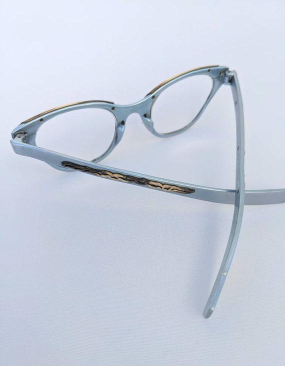 SALE *** Gorgeous Tura Blue Grey Aluminum Eyeglas… - image 2