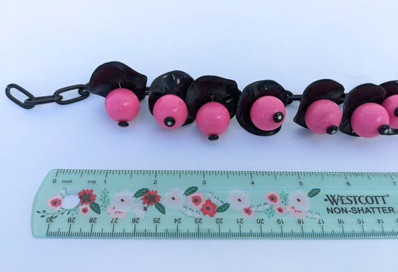 SALE *** Incredible Pink and Black Celluloid 40s … - image 8