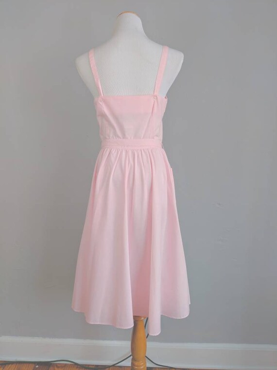 CLEARANCE *** Deadstock Pink Vintage Sundress wit… - image 8