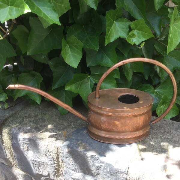 Handcrafted Swiss Copper Watering Can Long Spout Made in Switzerland Plant Lover Gift for Gardener or Florist