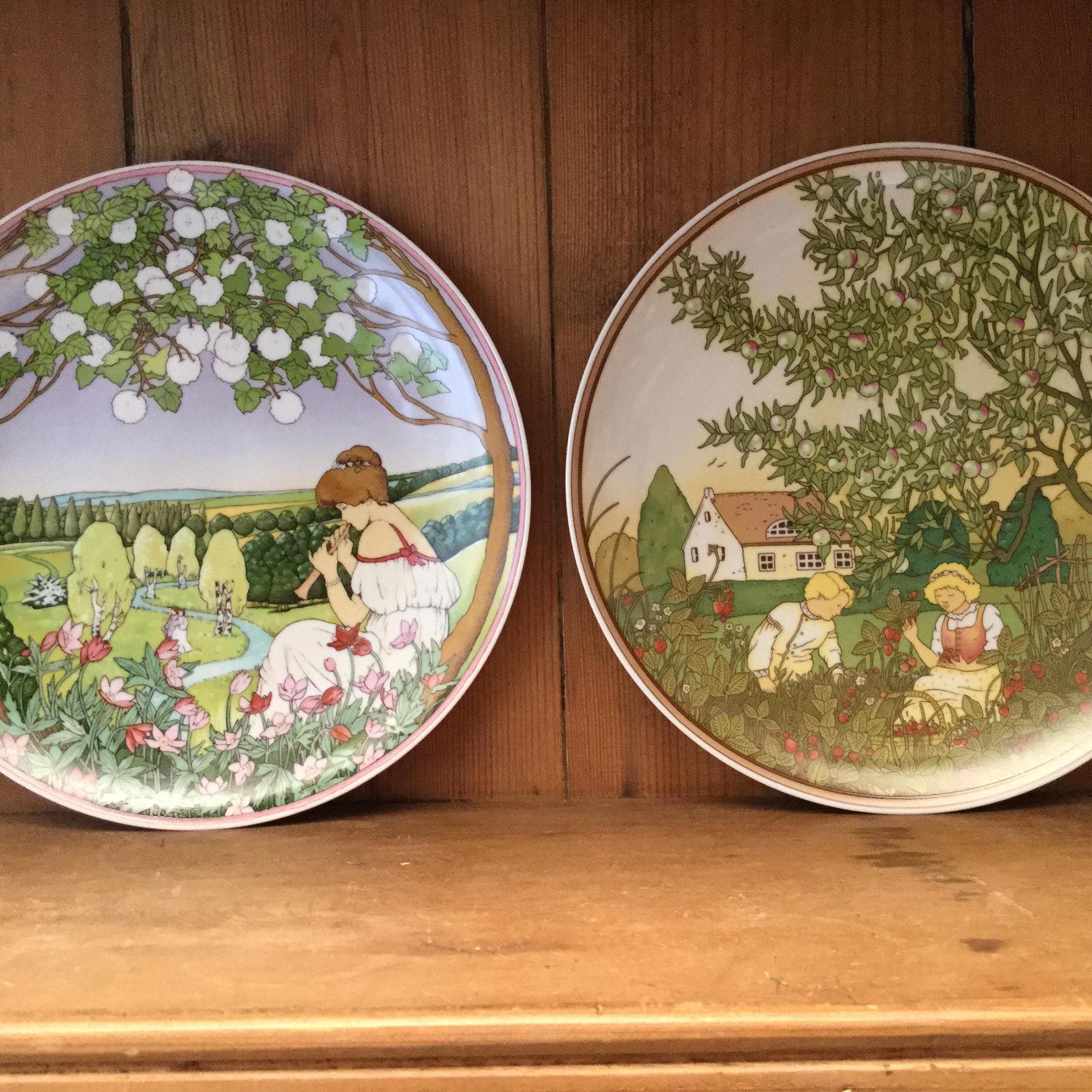 Villeroy & Boch Four Seasons Collector Plates Set - Etsy