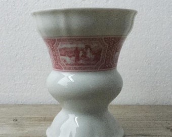 Original Rüdesheimer Coffee Tall Goblet Asbach Uralt Red and White, German Speciality Coffee