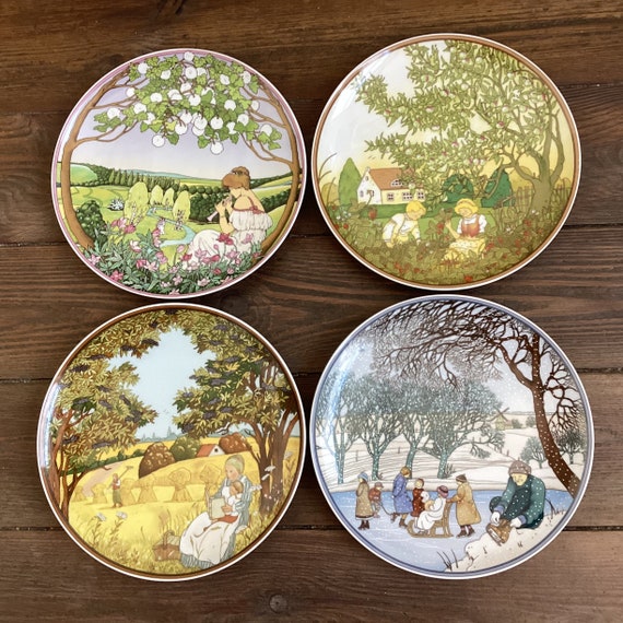Villeroy & Boch Four Seasons Collector Plates Set - Etsy