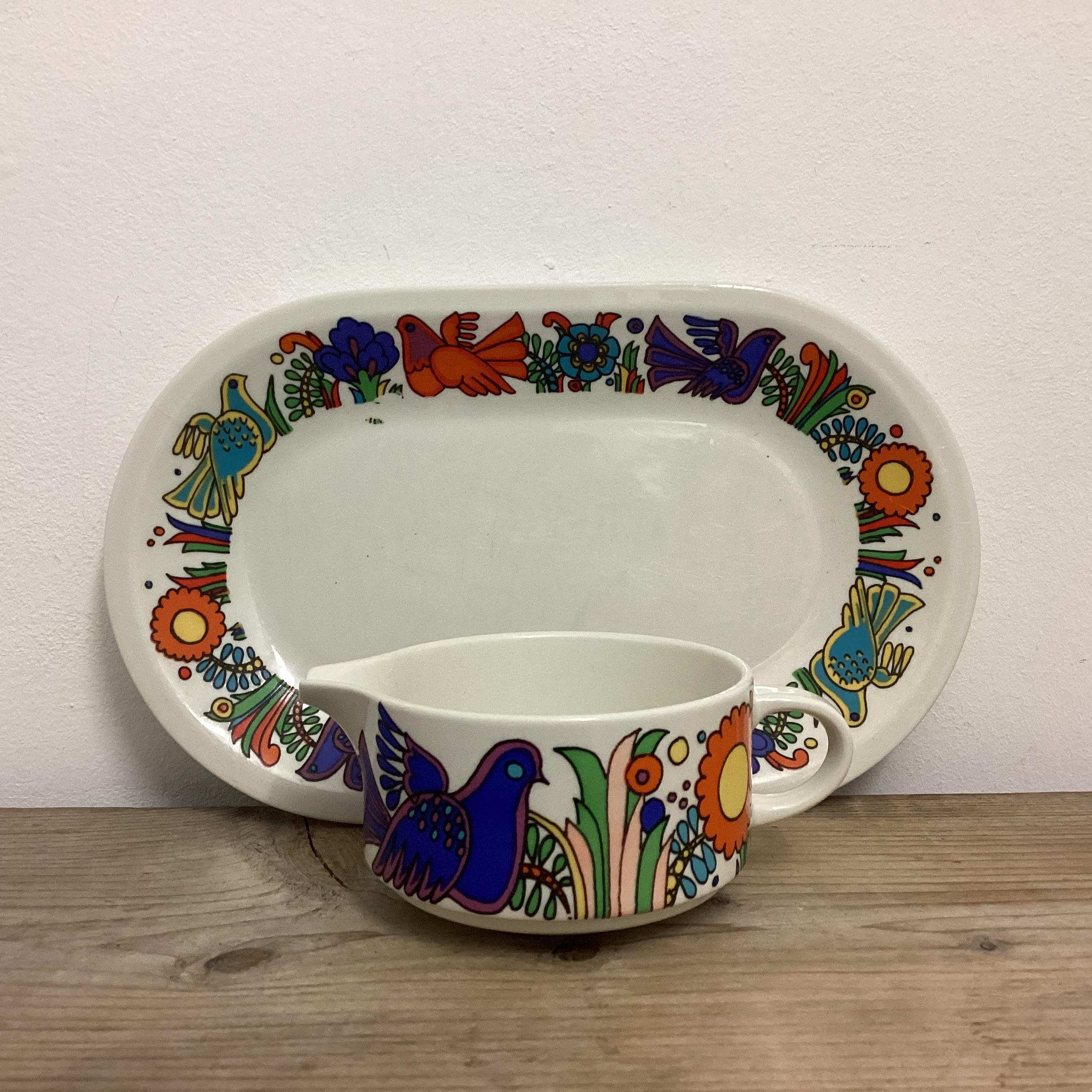 ビレロイボッホアカプルコフォンデュプレート　2枚セット ビレロイボッホアカプルコフォンデュプレート 2枚セット