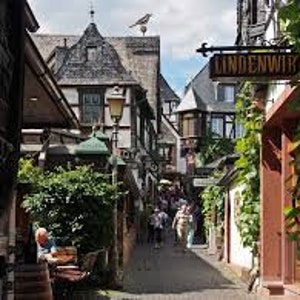 2 tazas de café Rudesheim con platillos fabricados en Alemania. imagen 7