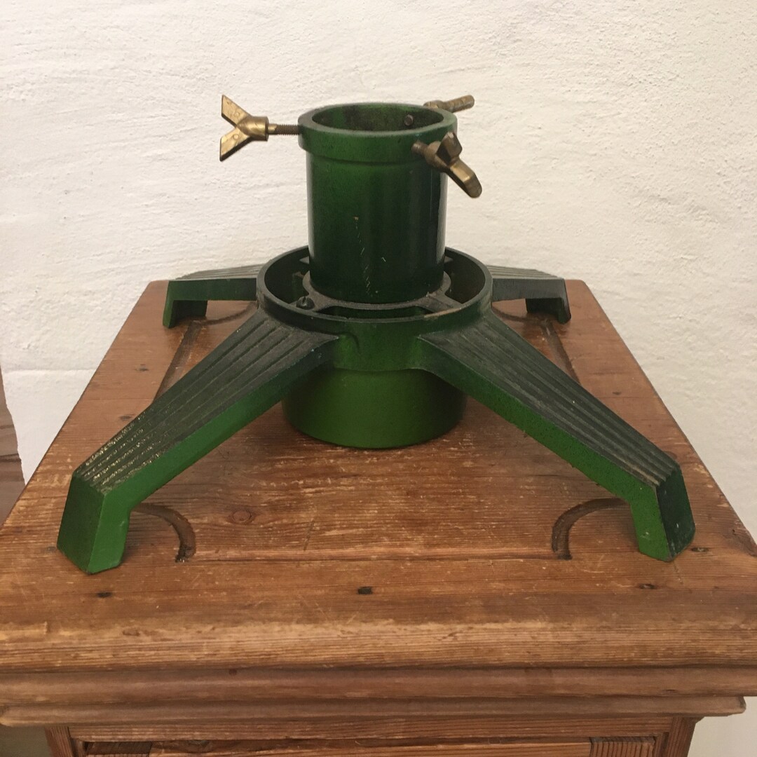 German Tree Stand Large Chunky Candle Holder Cast Iron Etsy