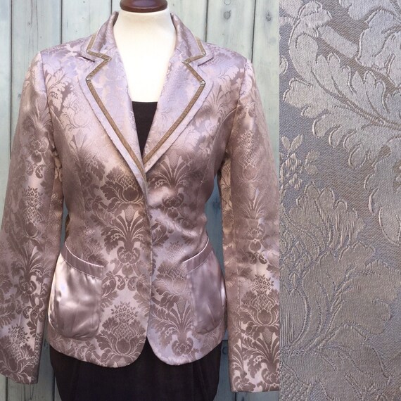 Jacquard Jacket Brocade Evening 1980/90 Fashion Festive Elegant - Etsy