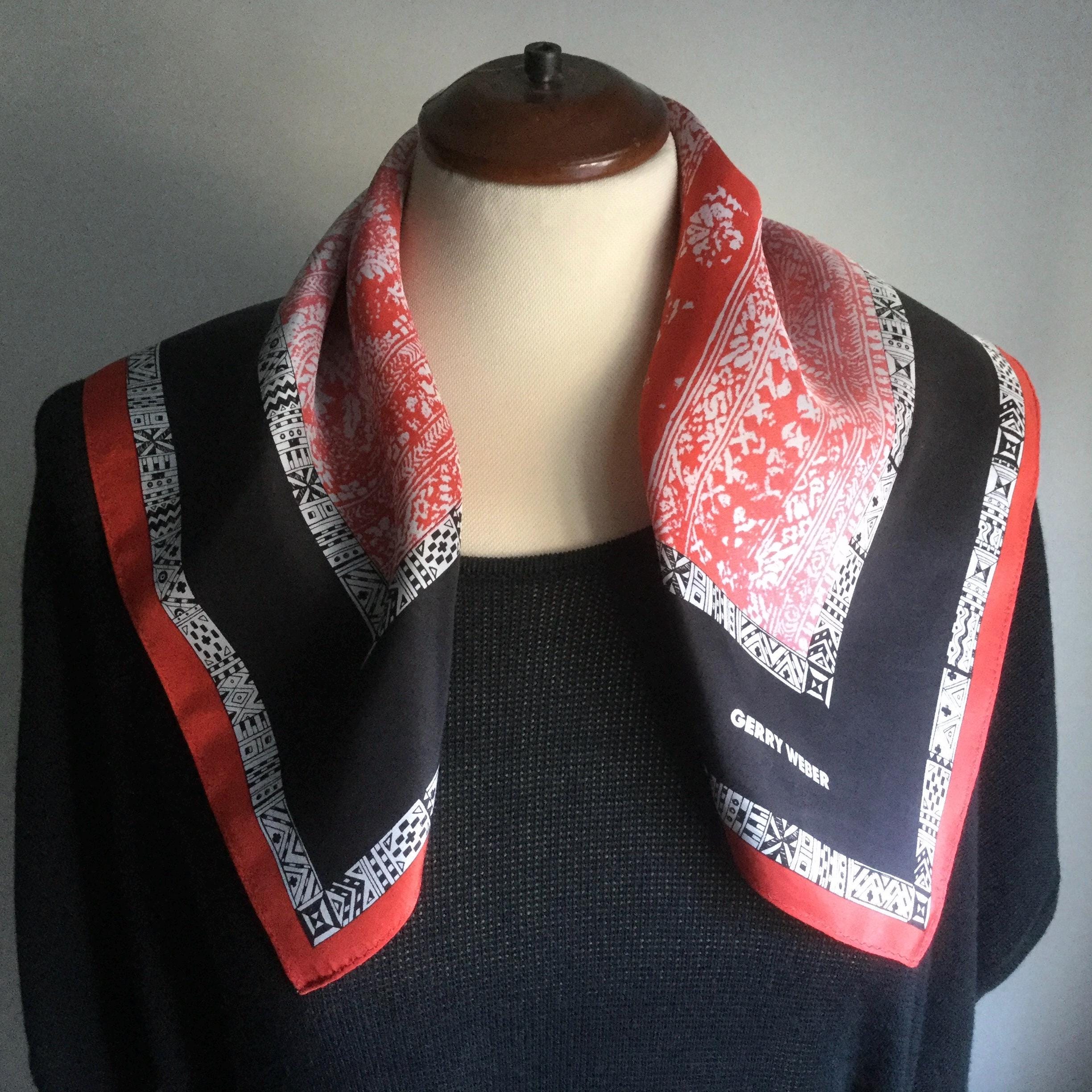 Silk Scarf, 1990s, Gerry Weber German Designer