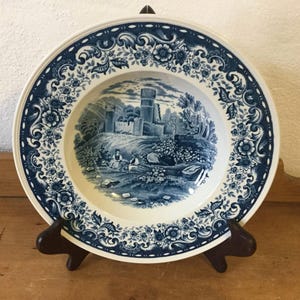 Blue Castle Villeroy Boch Pasta Dish Soup Bowl Country Cottage Kitchen