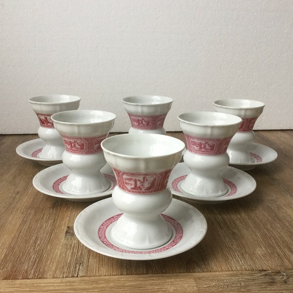 12 Piece Genuine Rüdesheim Coffee Set Asbach Uralt Heinrich  Germany FREE Matching Cream Bowl