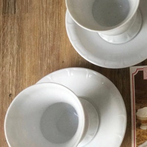 2 tazas de café Rudesheim con platillos fabricados en Alemania. imagen 6