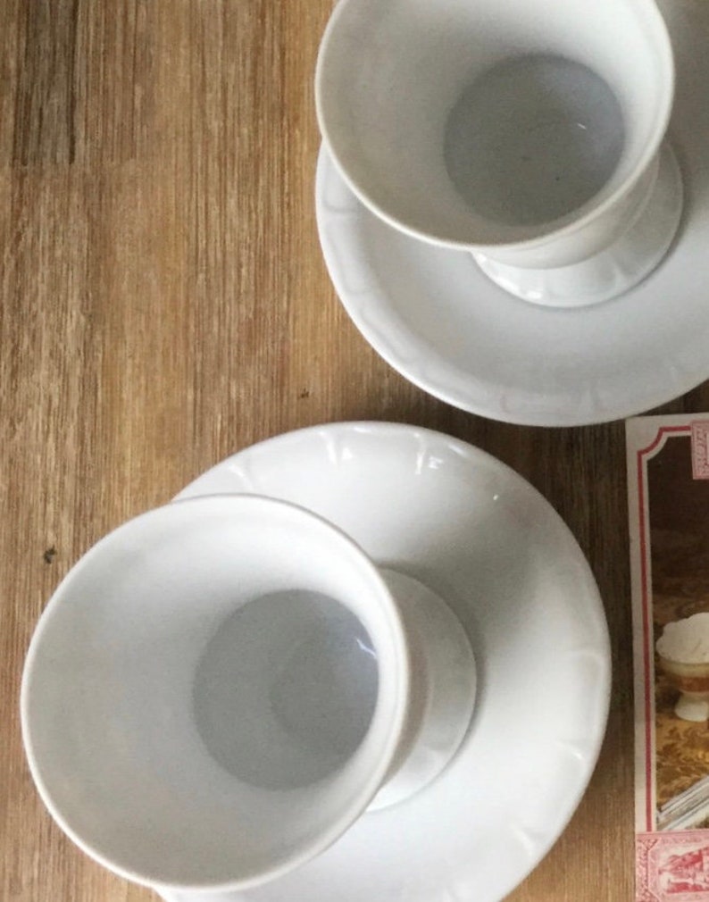 2 tazas de café Rudesheim con platillos fabricados en Alemania. imagen 6