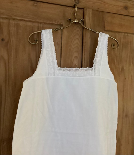 Antique Beach Dress Summer Nightgown, White Cotto… - image 7