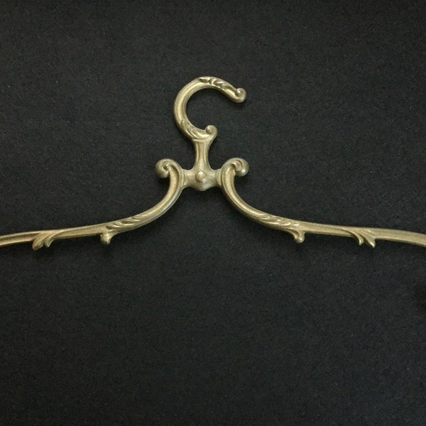 Wedding Dress Hanger, Very Old Brass Clothes Hanger, Antique Coat Hanger