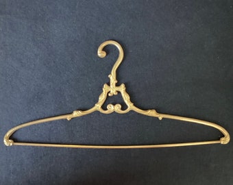 Antique Brass Coat Hanger Bridal Gown Wedding Photo Shoot Prop