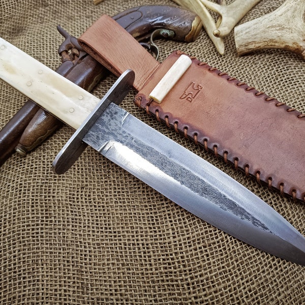 gaucho knife forged custom rangers bowie confederate frontier civil war cowboy handmade rustic hunter edc texas montain man combat bushcraft