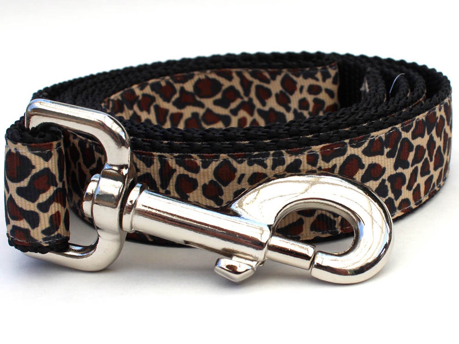 Leaping Leopard Dog Collars and Leashes Etsy