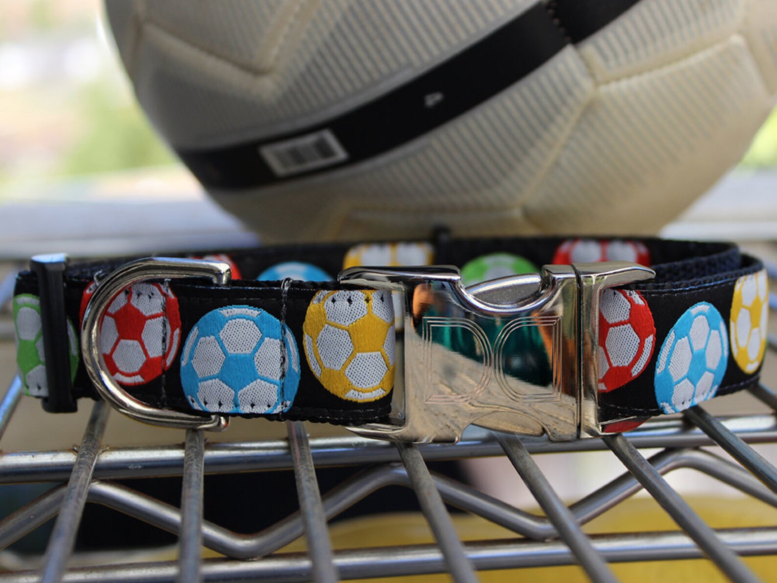 Soccer Ball Dog Collars and Leashes Etsy