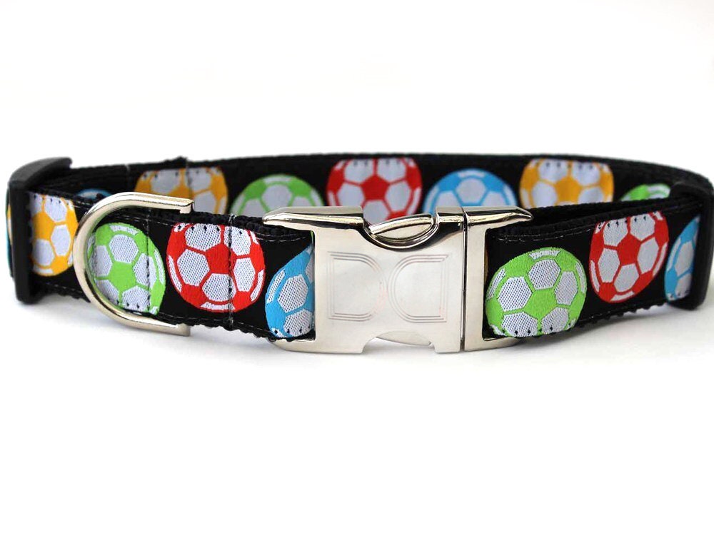 Soccer Ball Dog Collars and Leashes Etsy