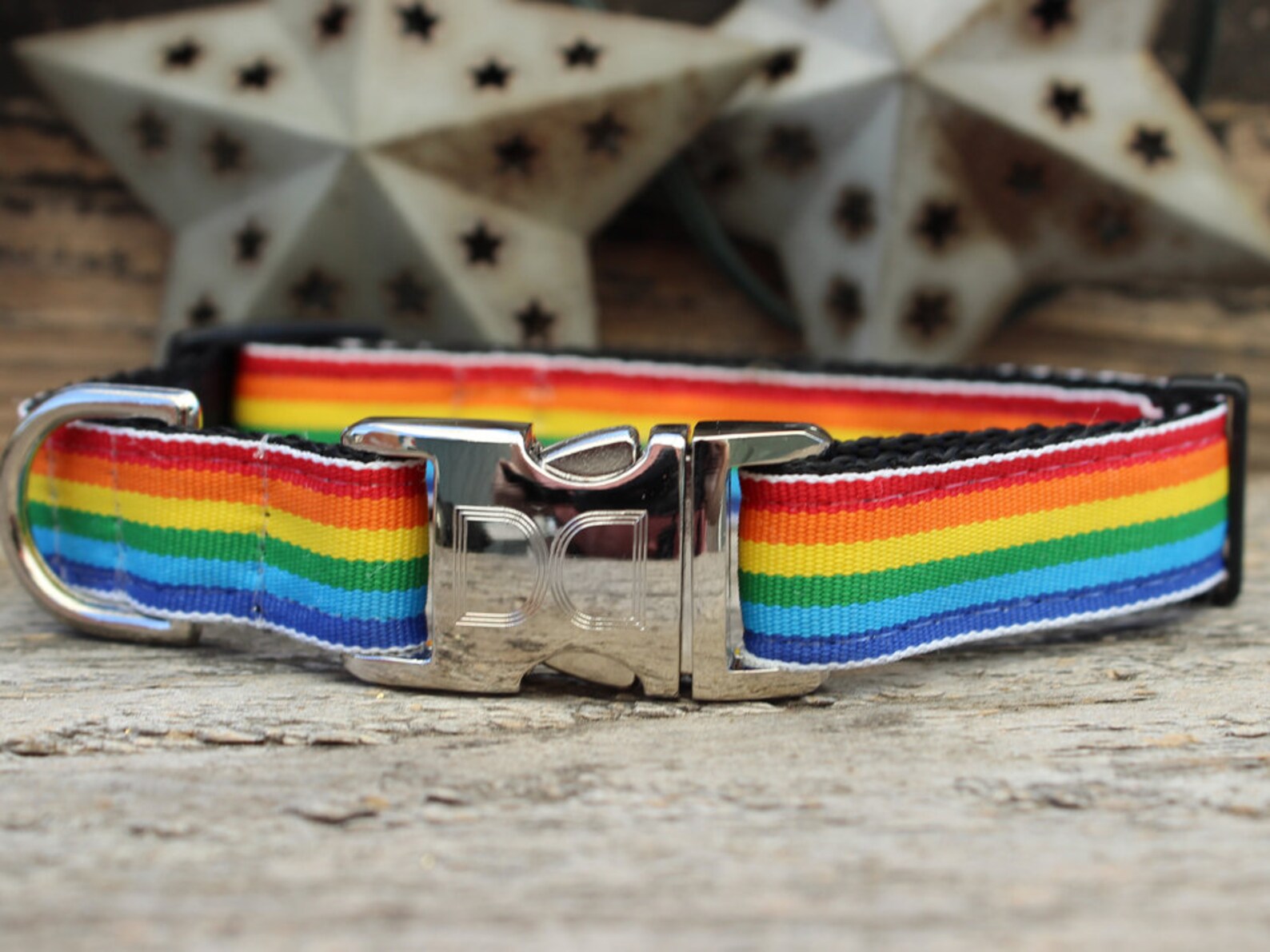 Rainbow Dog Collars and Leashes Etsy