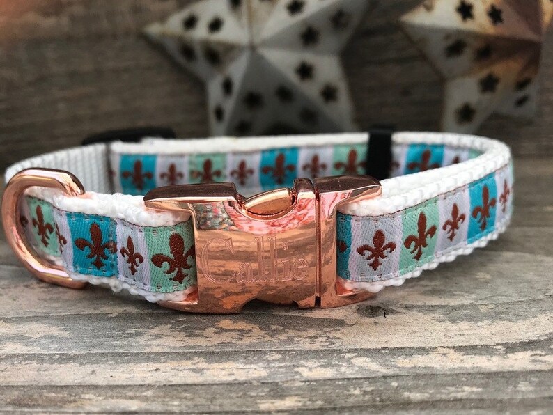 French Quarter Dog Collars and Leashes Etsy