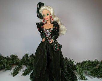 Darmen Seminarie typist Happy Holidays 1991 Barbie Doll Green Dress Holiday 1991 - Etsy