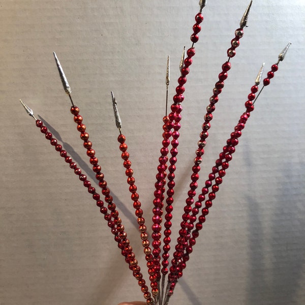 Red Mercury Glass Etsy