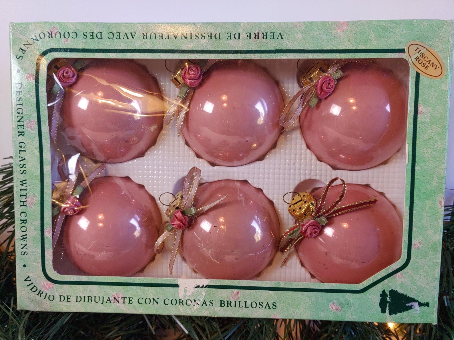 Krebs Victorian Pink Christmas Ornaments Ornaments Vintage Etsy