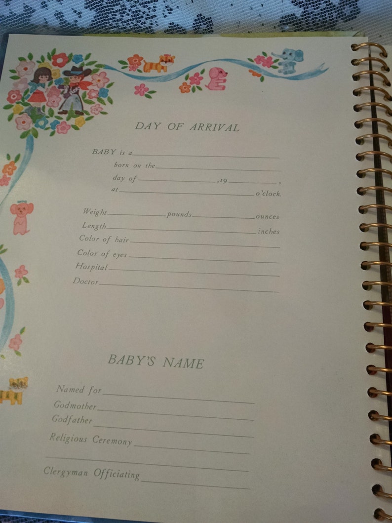 Vintage Baby Photo Album 1960s Decor 1960s Baby Album Baby Etsy