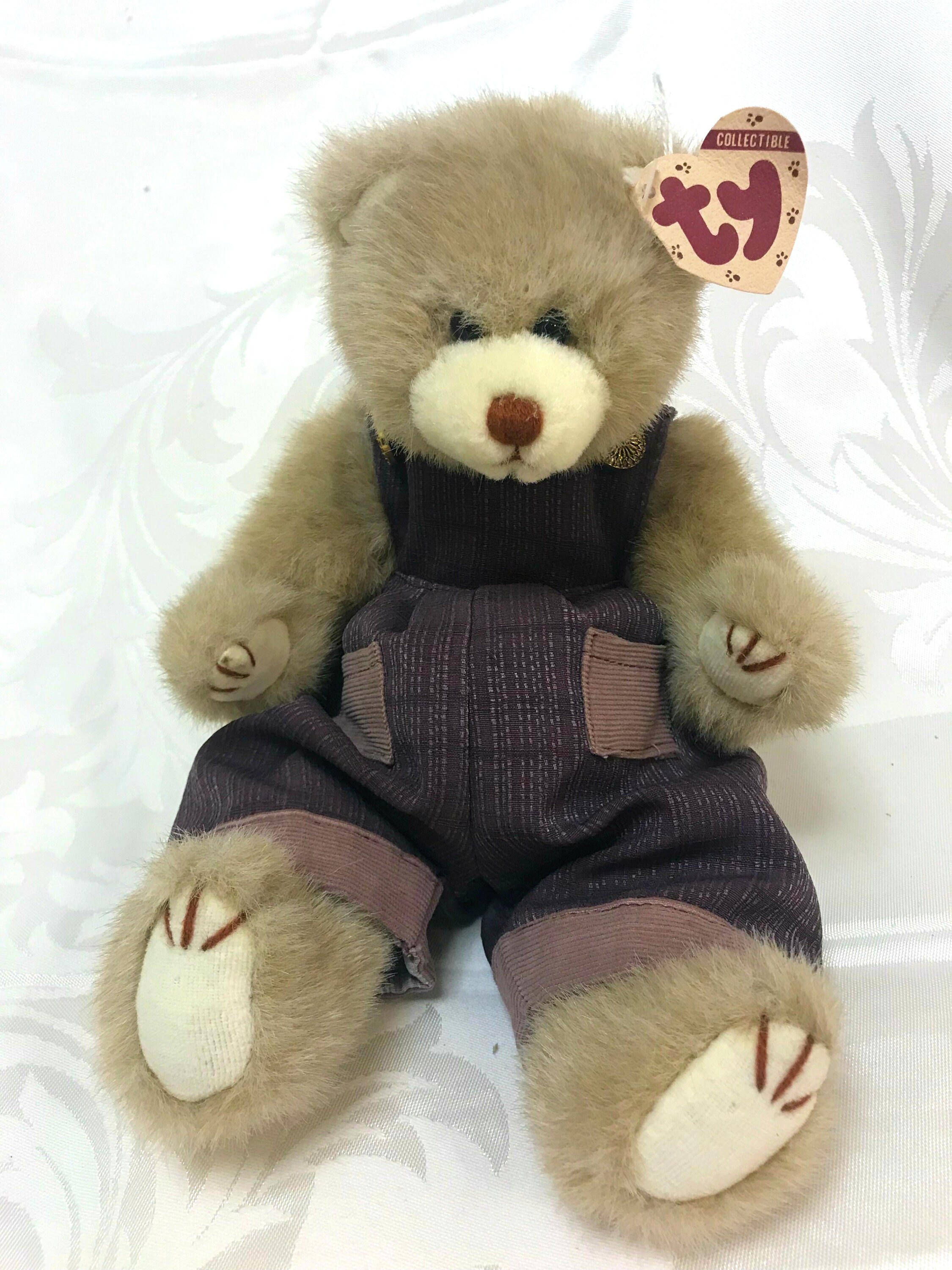 Corduroy bear Ty babies Abby bear Ty 1993 Teddy Bear | Etsy