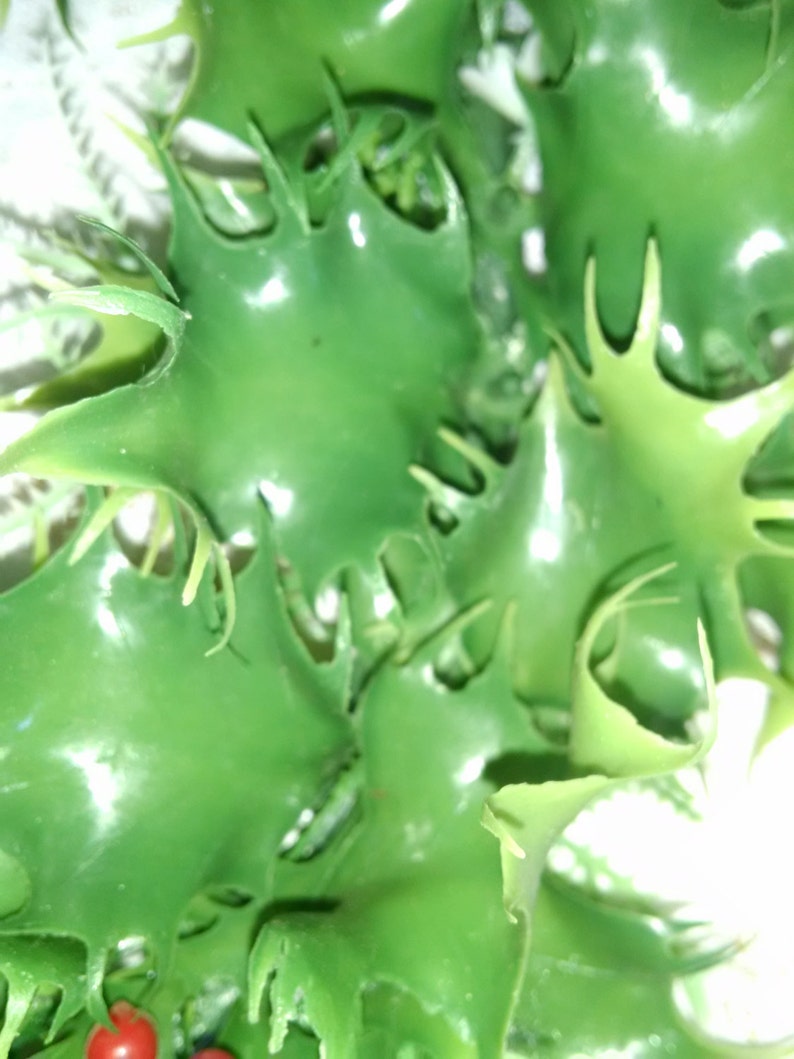 Wreath Christmas Candle Ring Plastic Wreath Vintage Wreath Etsy