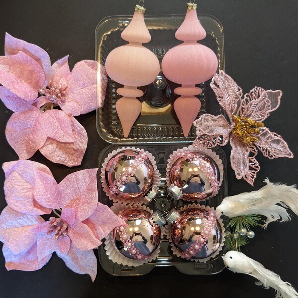 Pink Ornaments Etsy