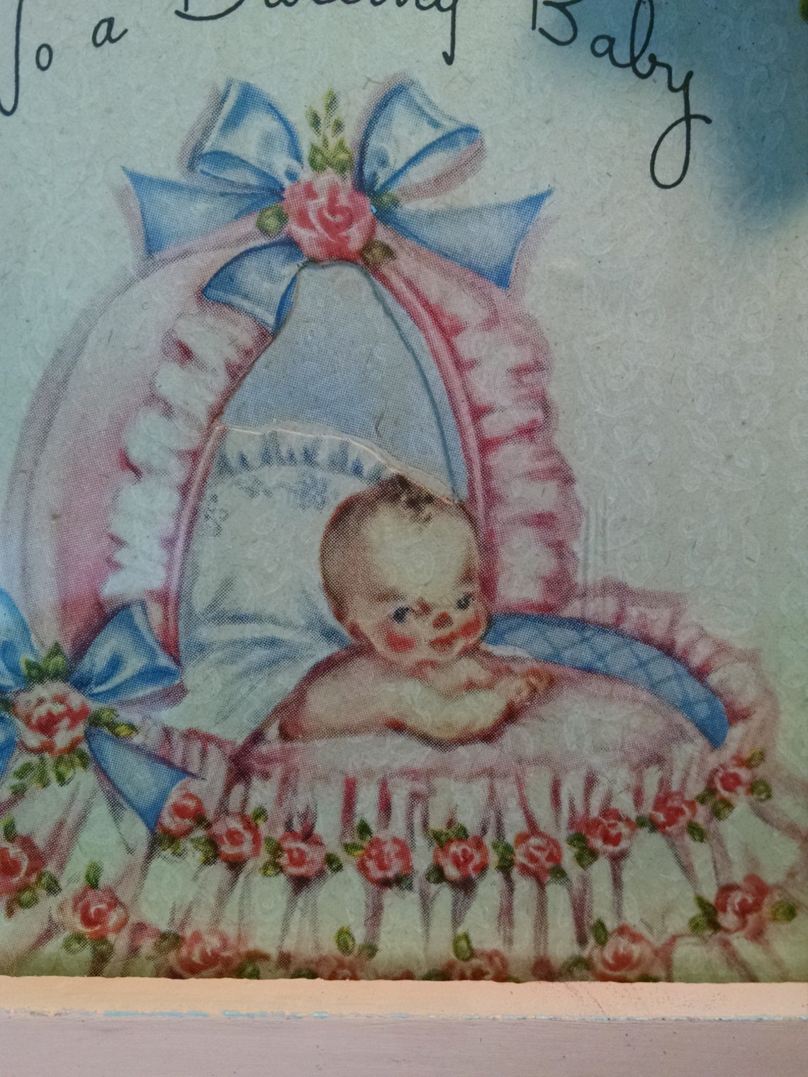 Vintage Baby Picture Vintage Baby New Baby Girl Gift Baby Etsy